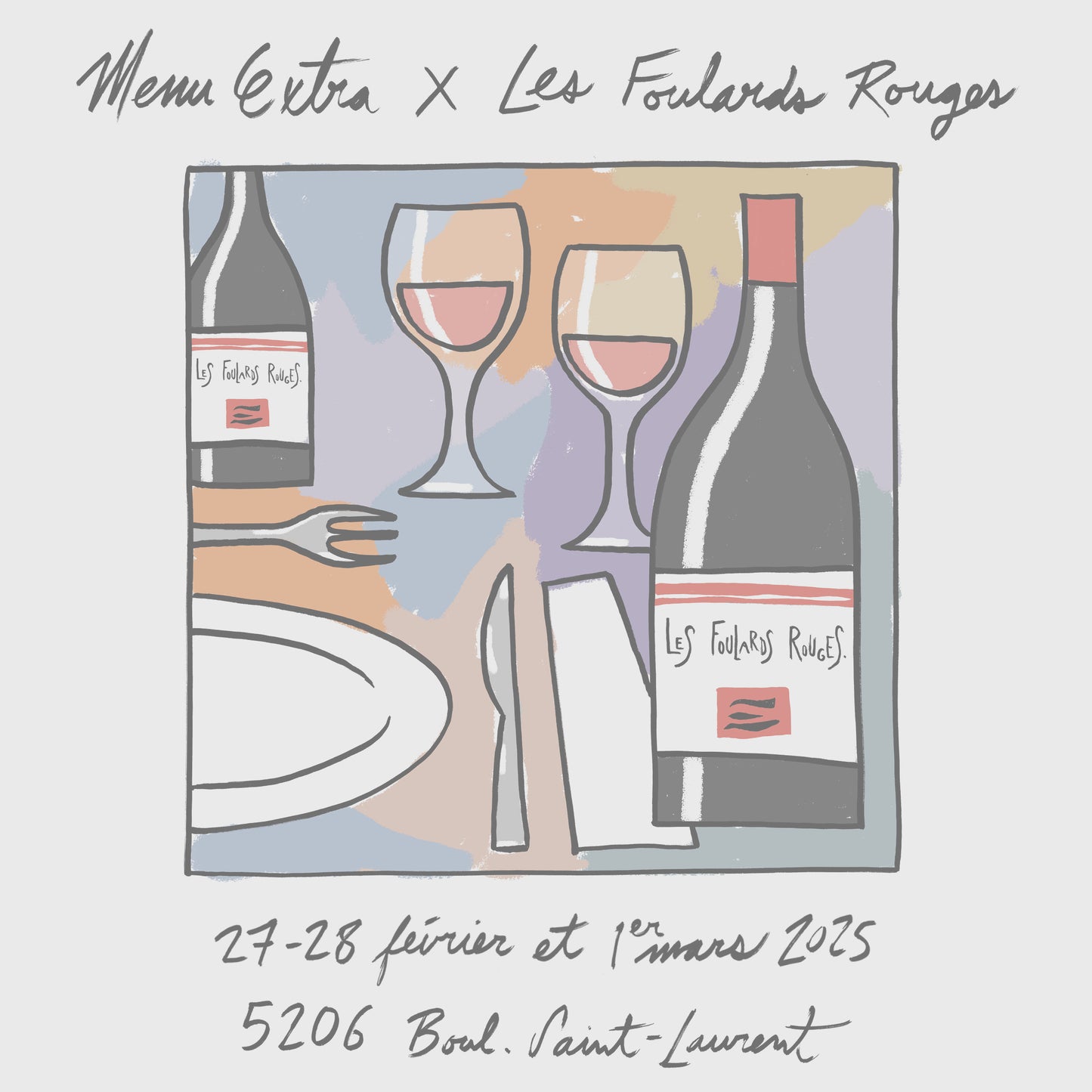 Extra Menu x The Red Scarves
