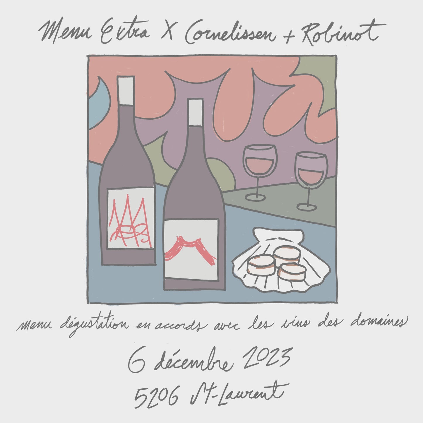 December 2023 - Extra Menu x Cornelissen + Robinot