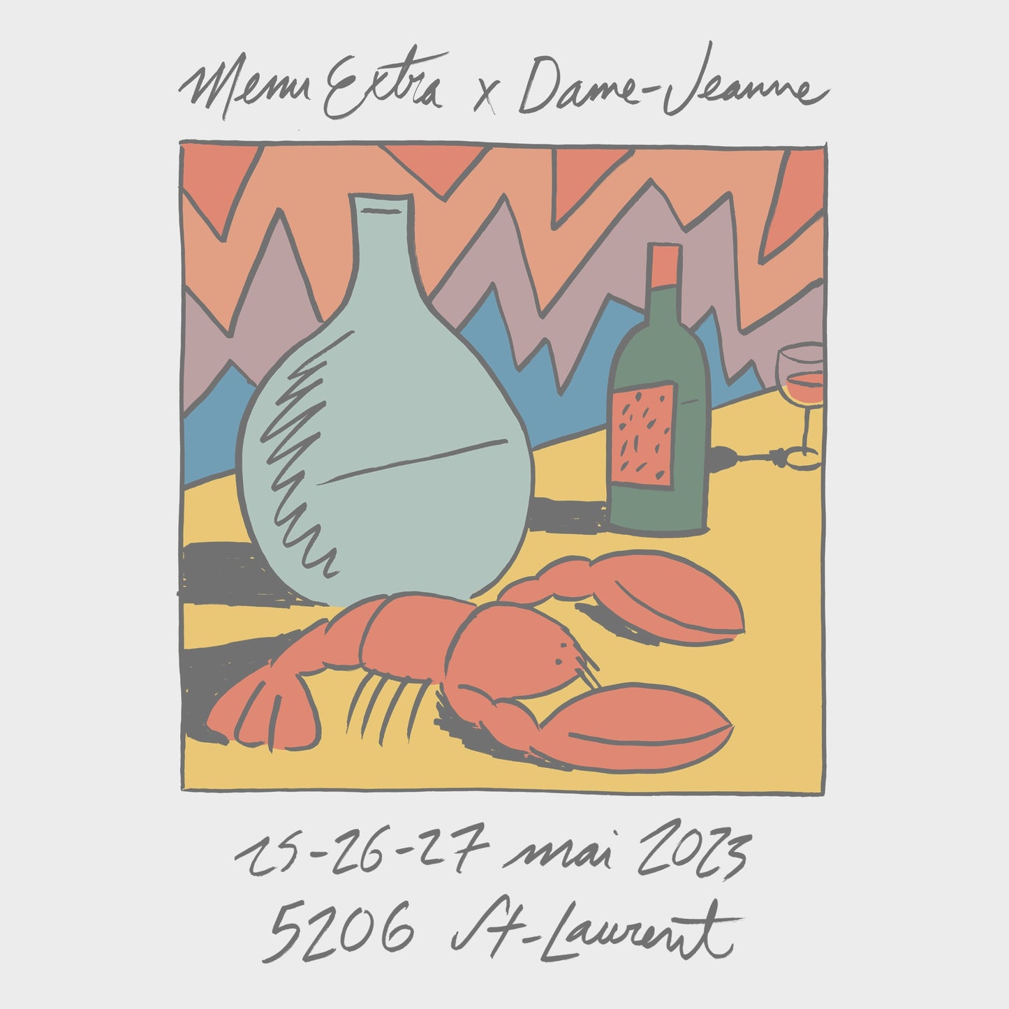 Menu Extra x Dame-Jeanne - The Hidden Table