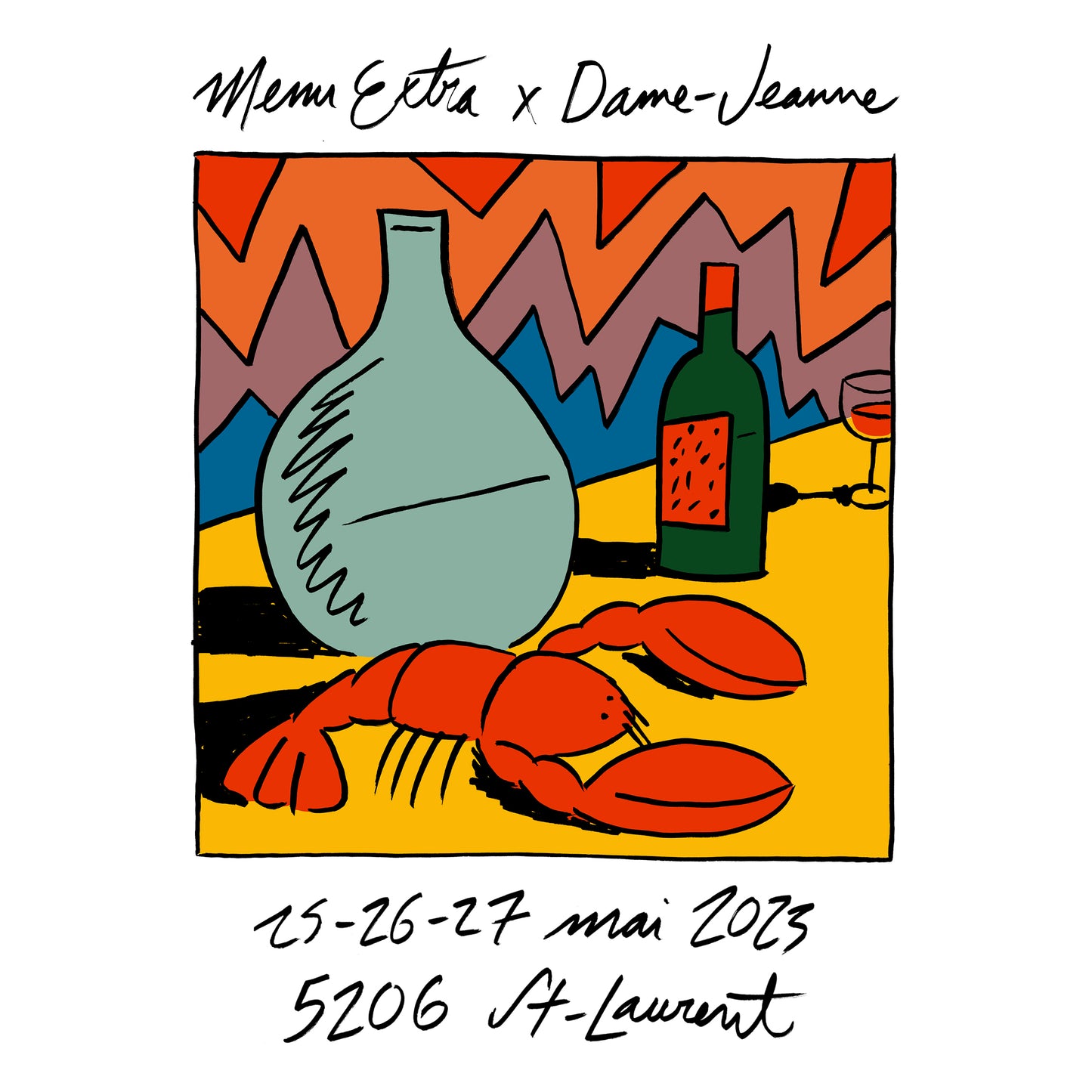 Menu Extra x Dame-Jeanne - The Hidden Table
