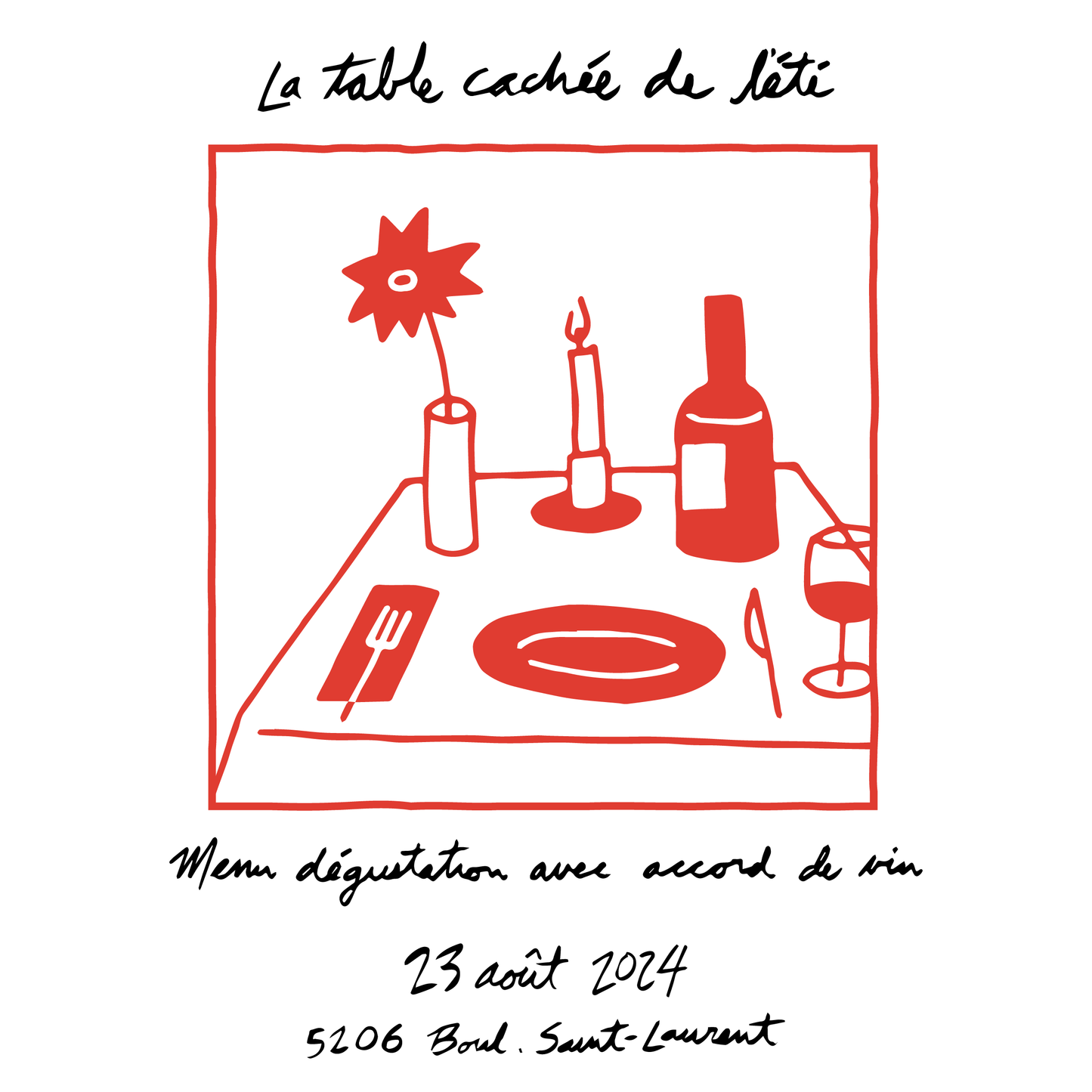 Août 2024 - La table cachée de l'été