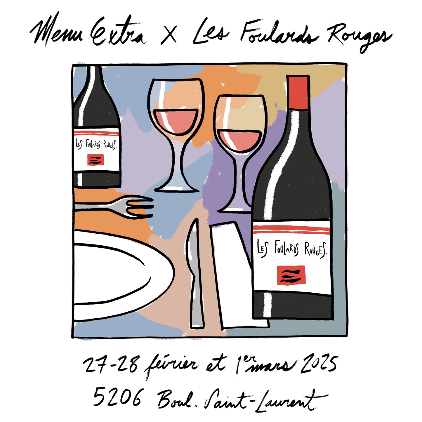 Menu Extra x Les Foulards Rouges