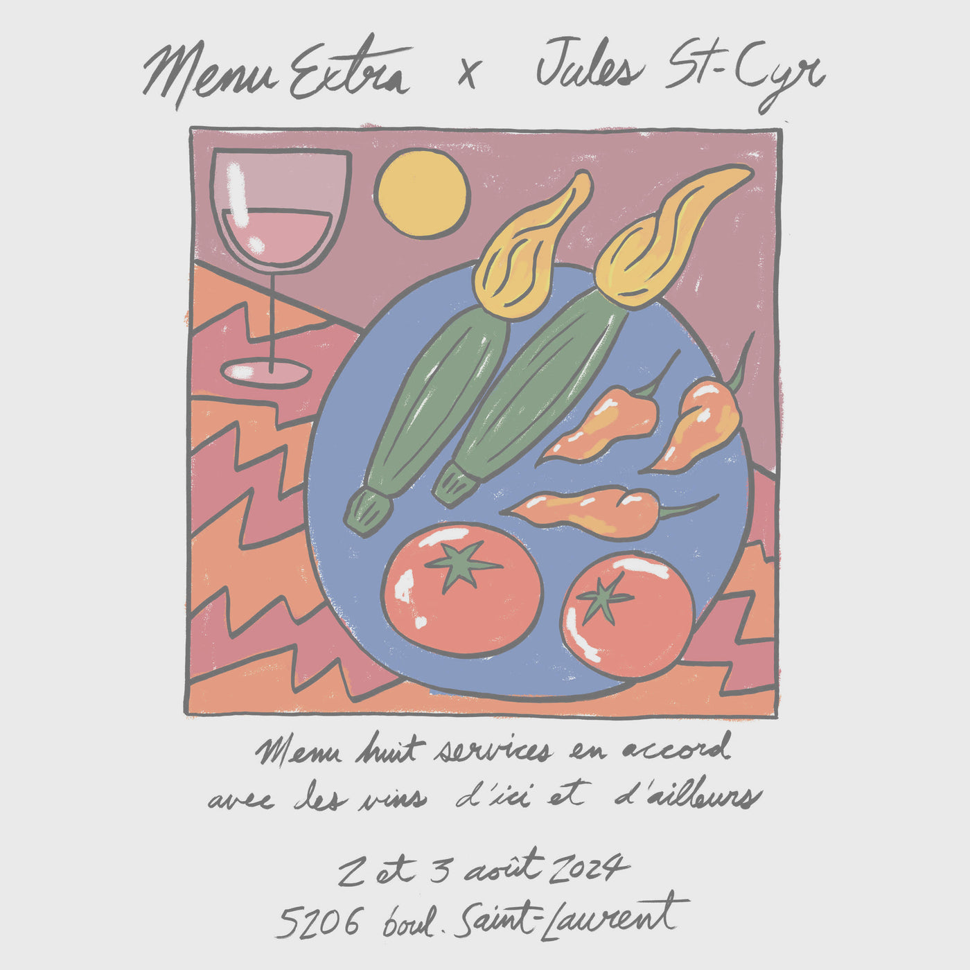 August 2024 - Extra Menu X Jules St-Cyr